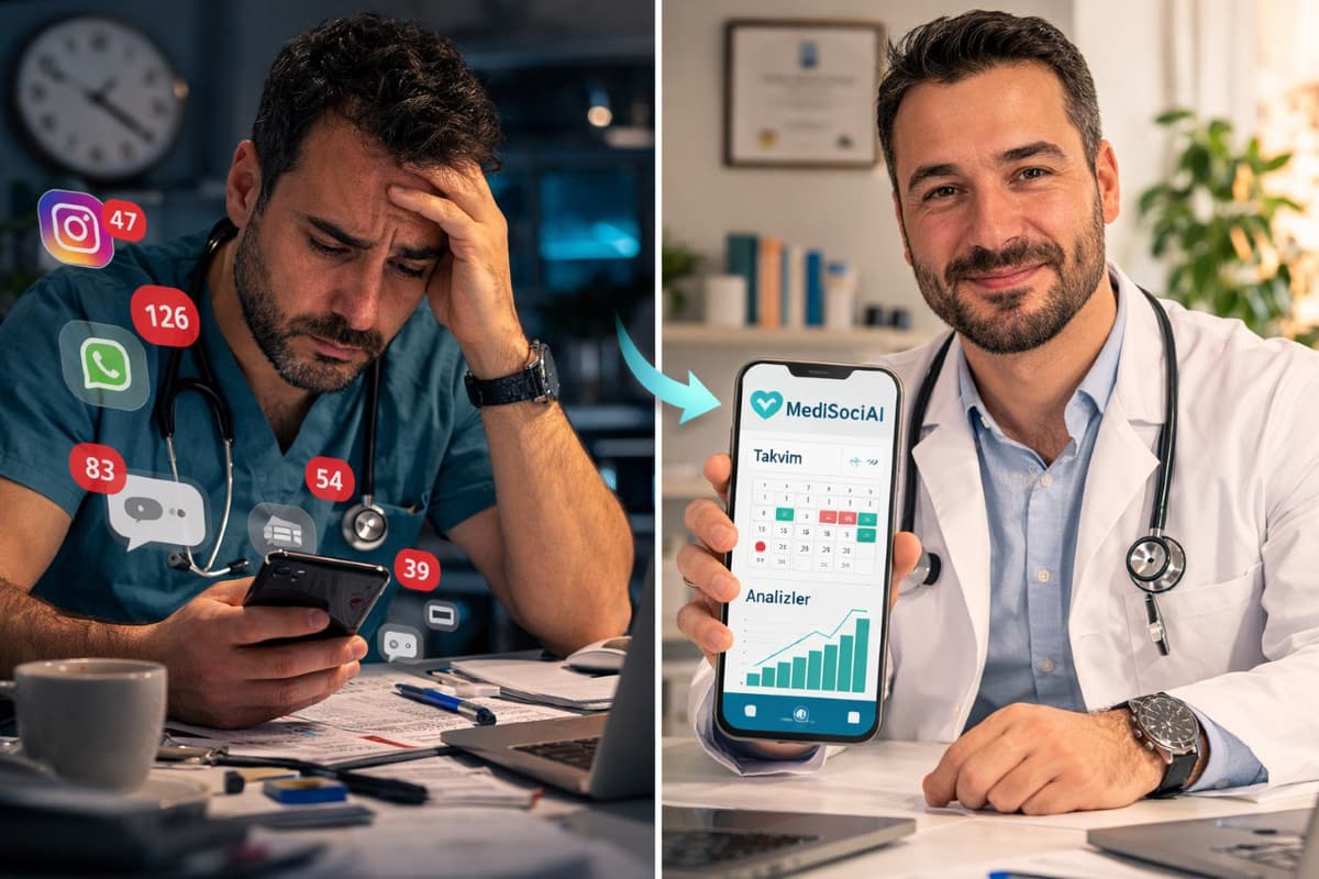 Sosyal medya yönetimiyle bunalmış sağlık profesyonelleri