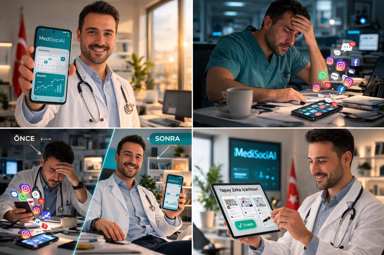 MediSociAI kullanan sağlık profesyonelleri topluluğu